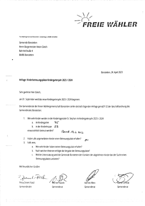 Antwort-Kinderbetreuungsplaetze